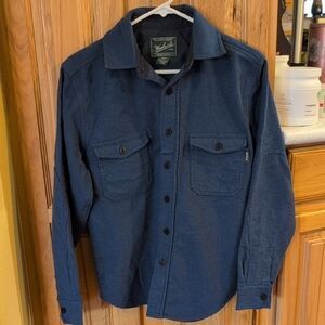 Woolrich Navy Button-Up Shirt